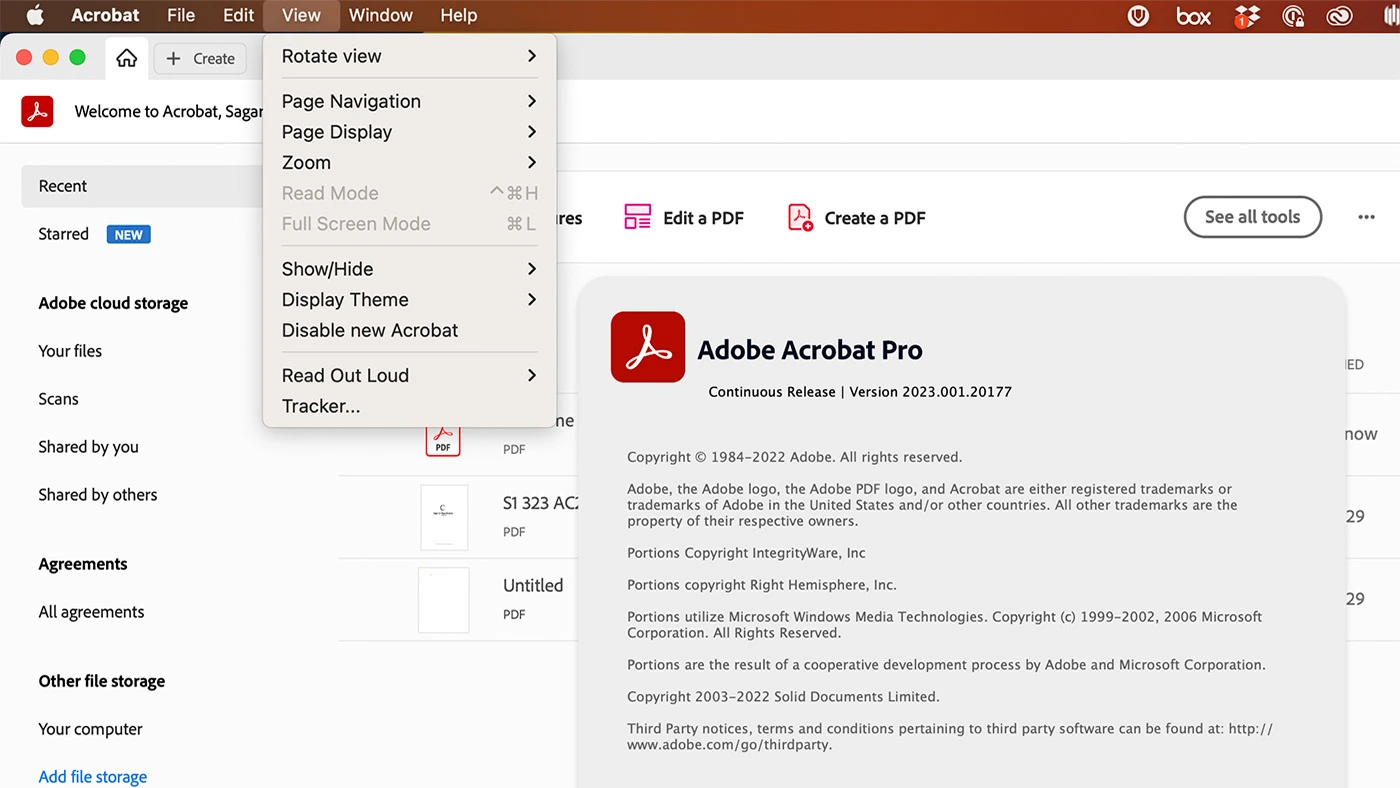 محیط Adobe Acrobat در مک + دانلود Adobe Acrobat با اپ استور مک ای زی