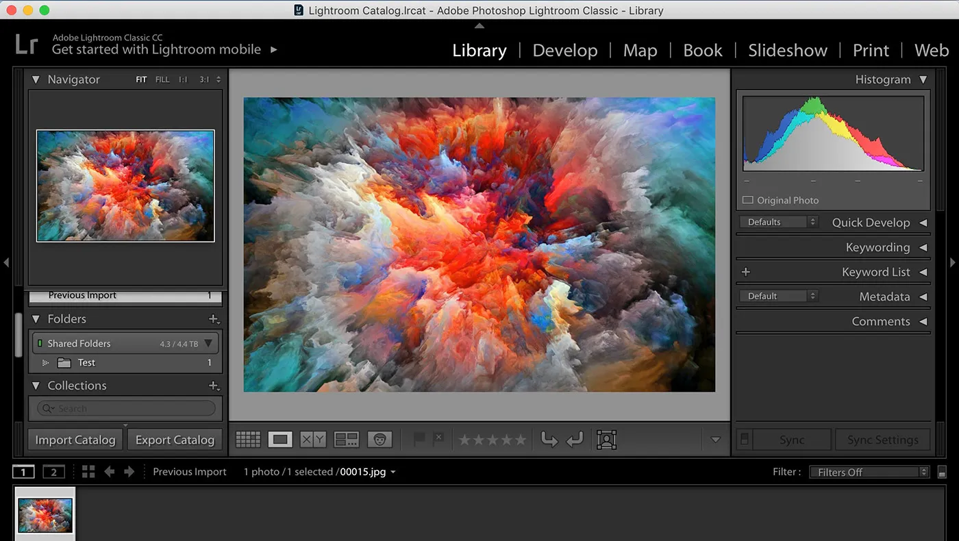 محیط Adobe Lightroom Classic در مک + دانلود Adobe Lightroom Classic با اپ استور مک ای زی