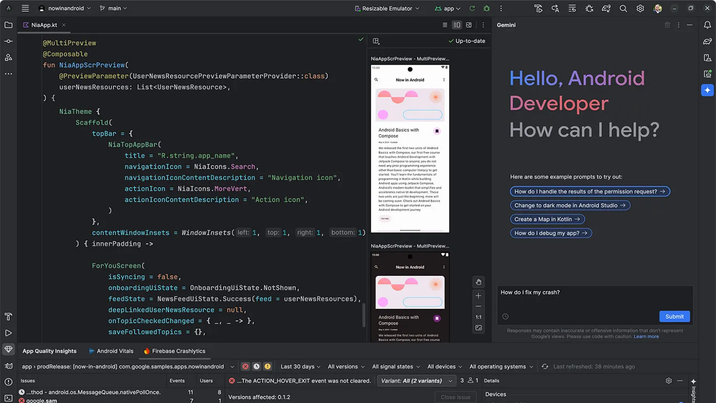 محیط Android Studio در مک + دانلود Android Studio با اپ استور مک ای زی