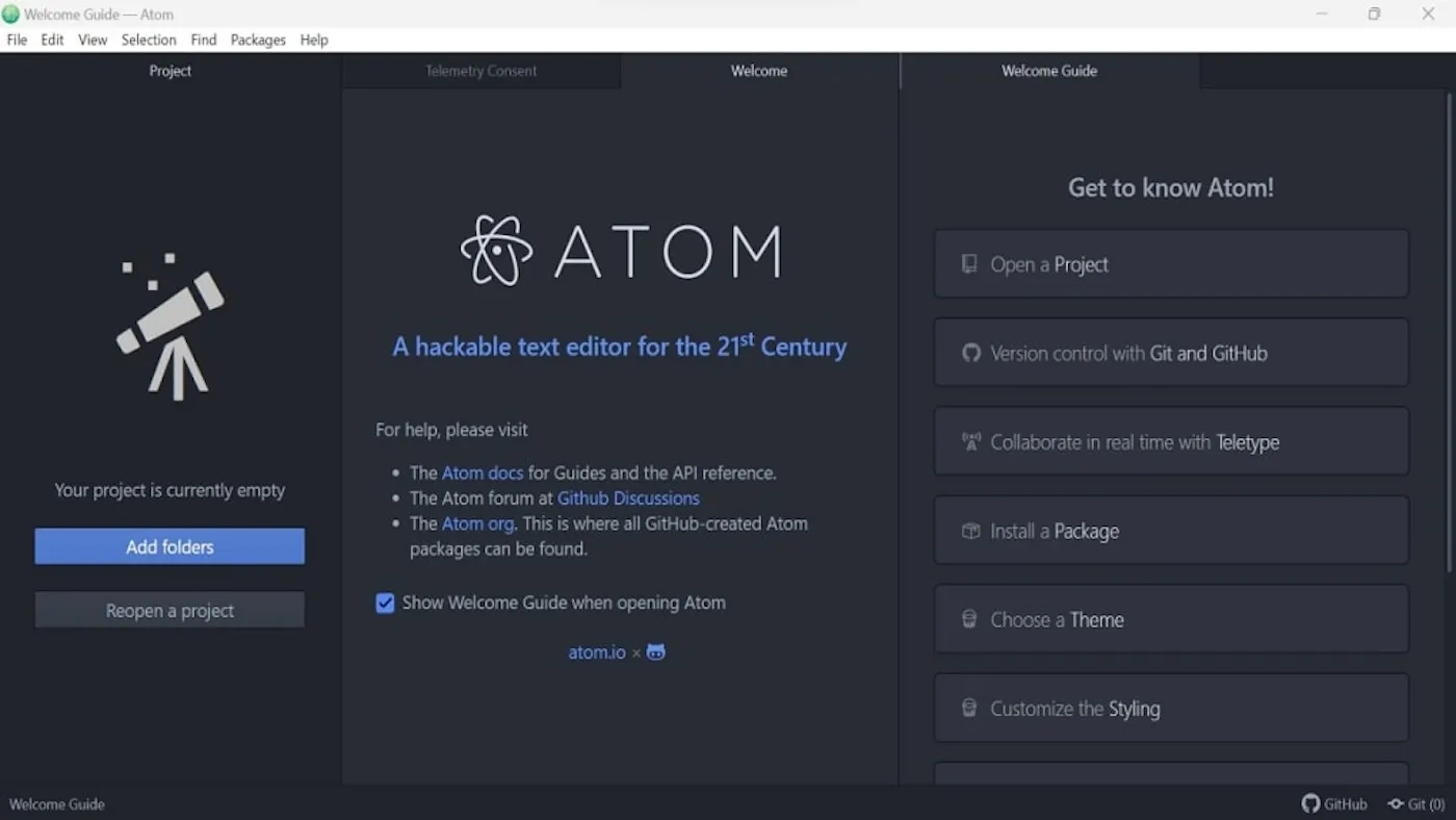 محیط Atom در مک + دانلود Atom با اپ استور مک ای زی