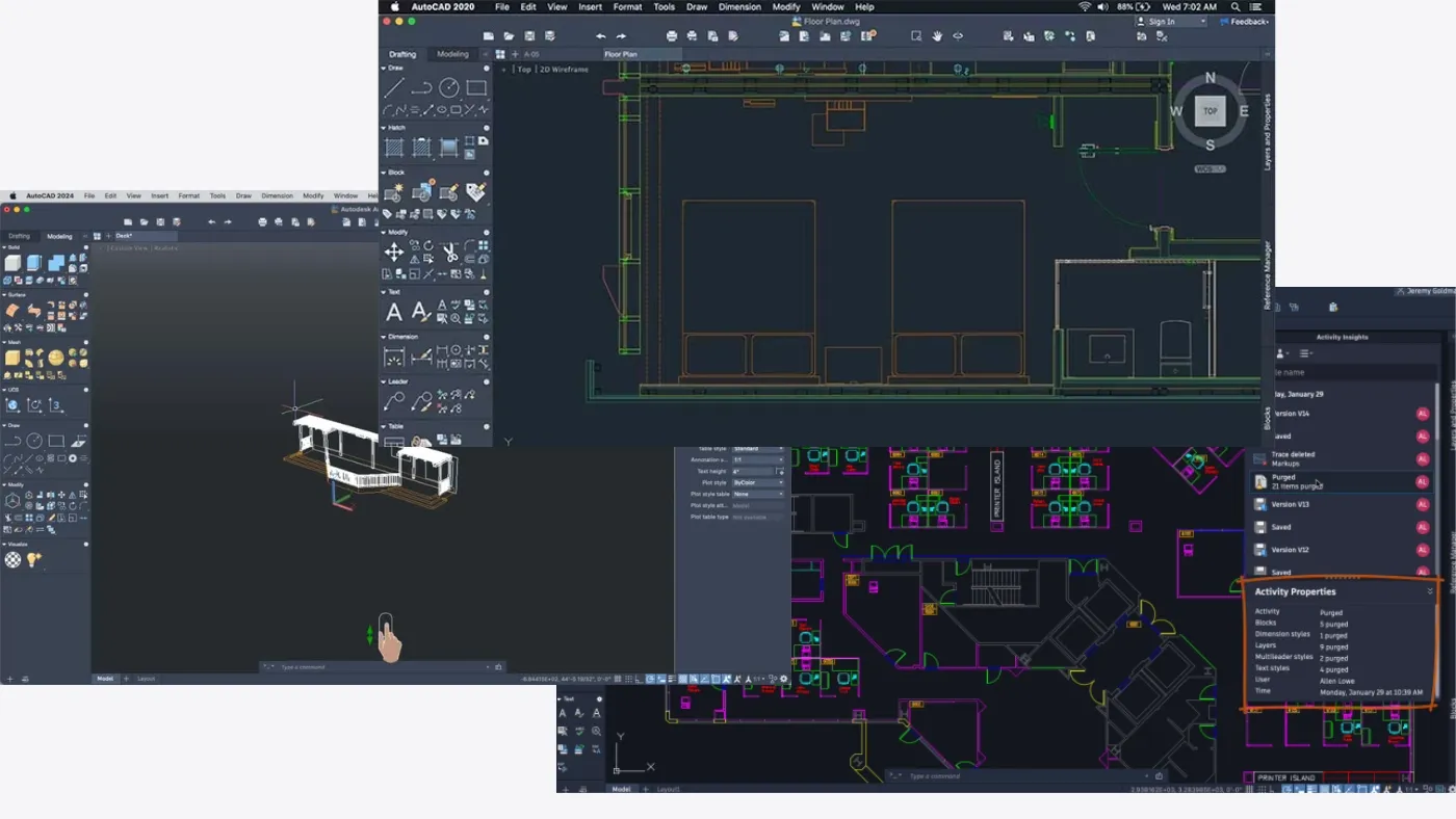 محیط AutoCAD در مک + دانلود AutoCAD با اپ استور مک ای زی