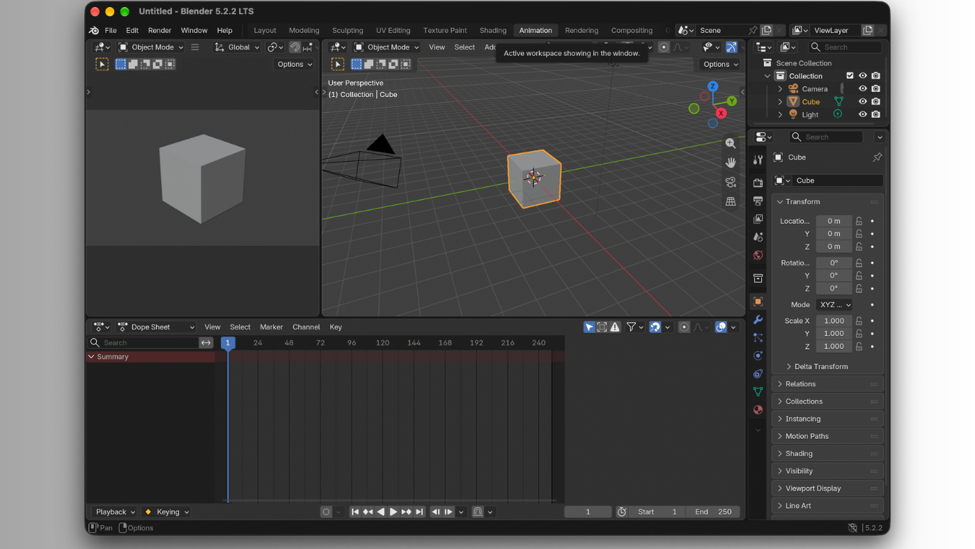 محیط Blender در مک + دانلود Blender با اپ استور مک ای زی