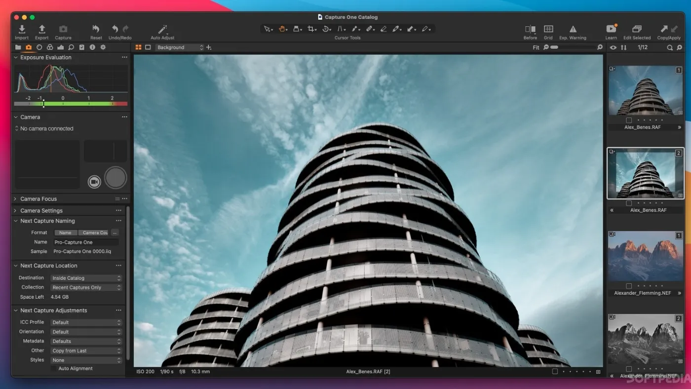 محیط Capture One در مک + دانلود Capture One با اپ استور مک ای زی