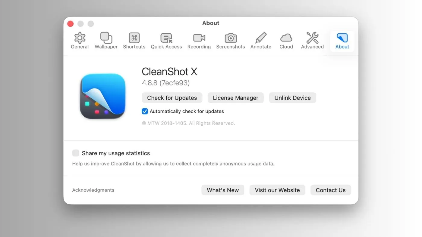 محیط CleanShot X در مک + دانلود CleanShot X با اپ استور مک ای زی