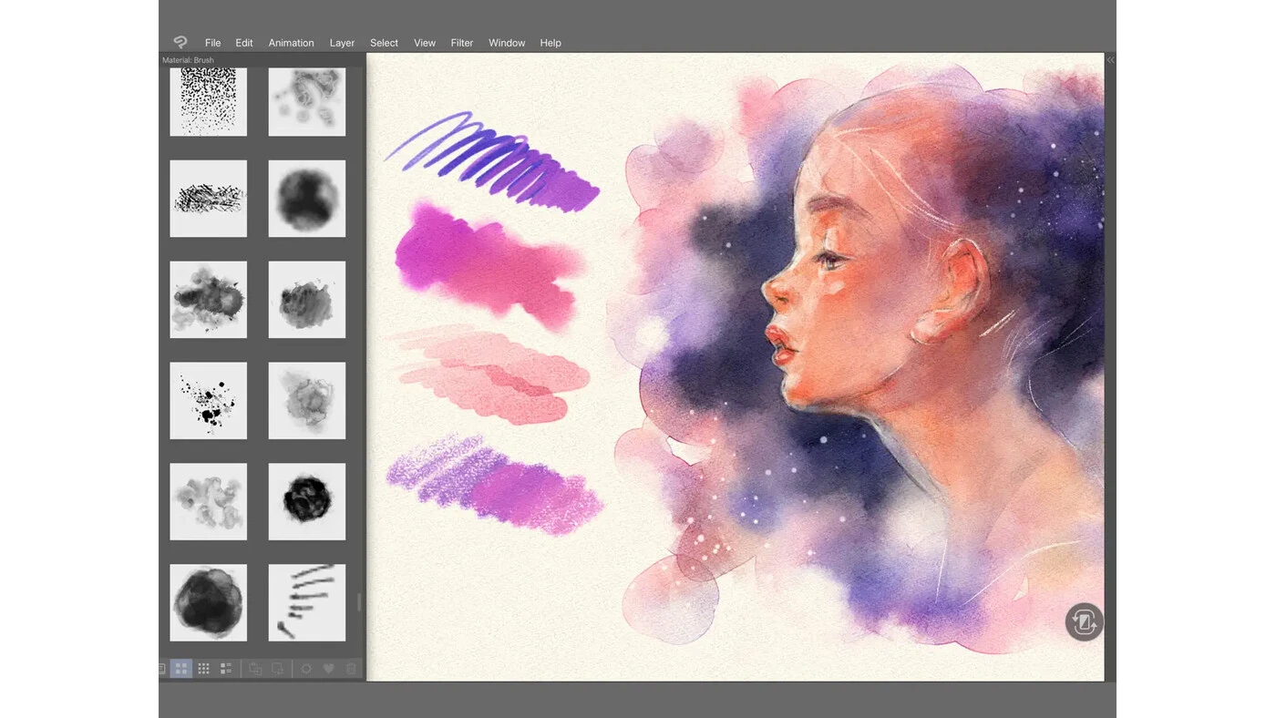 محیط CLIP STUDIO PAINT در مک + دانلود CLIP STUDIO PAINT با اپ استور مک ای زی