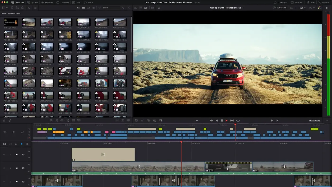 محیط DaVinci Resolve Studio در مک + دانلود DaVinci Resolve Studio با اپ استور مک ای زی