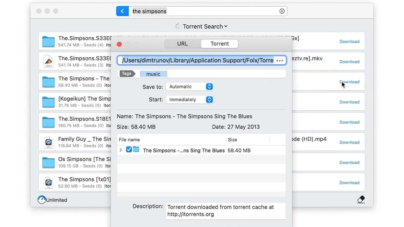 محیط Folx Pro در مک + دانلود Folx Pro با اپ استور مک ای زی