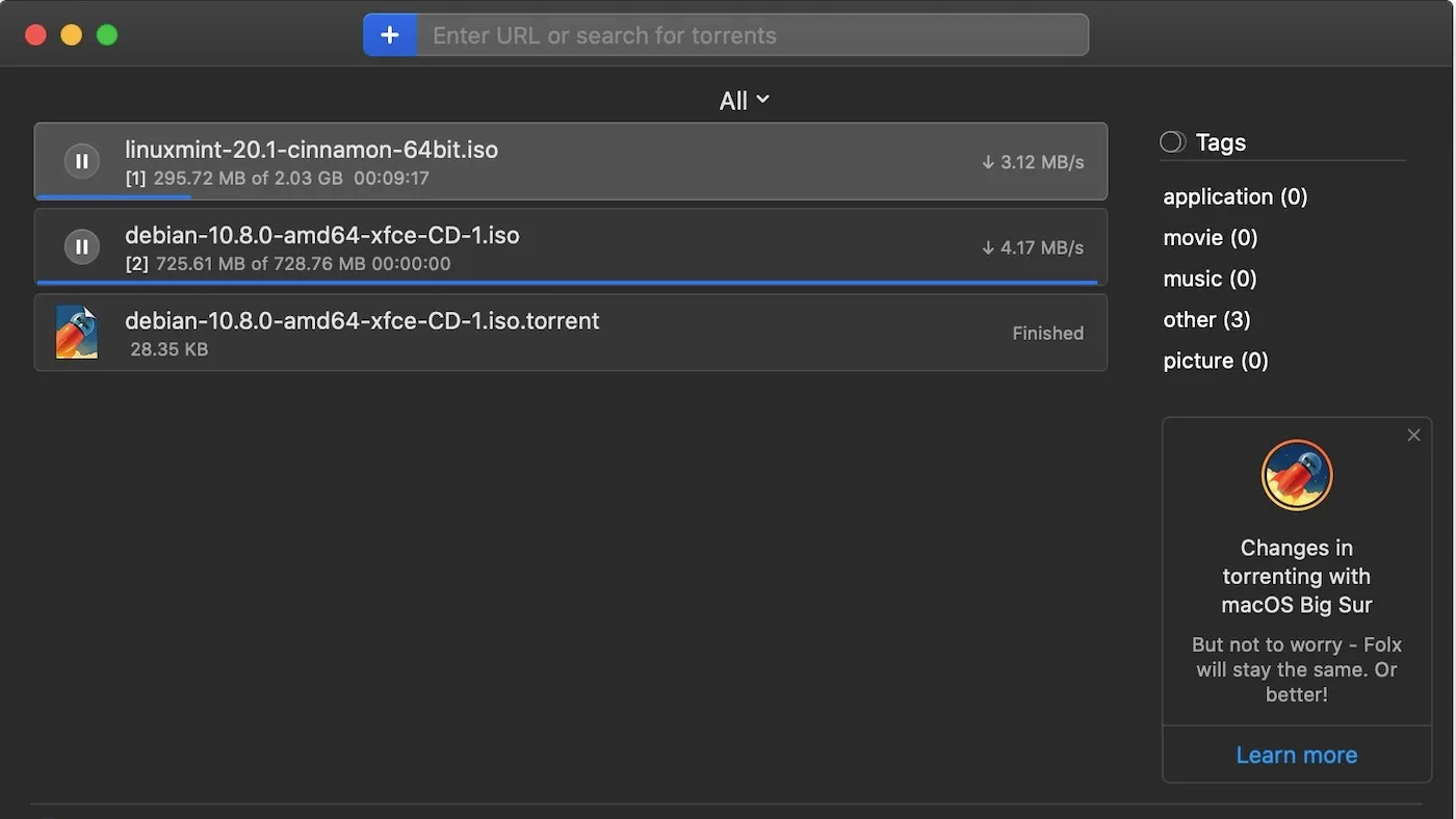 محیط Folx Pro در مک + دانلود Folx Pro با اپ استور مک ای زی