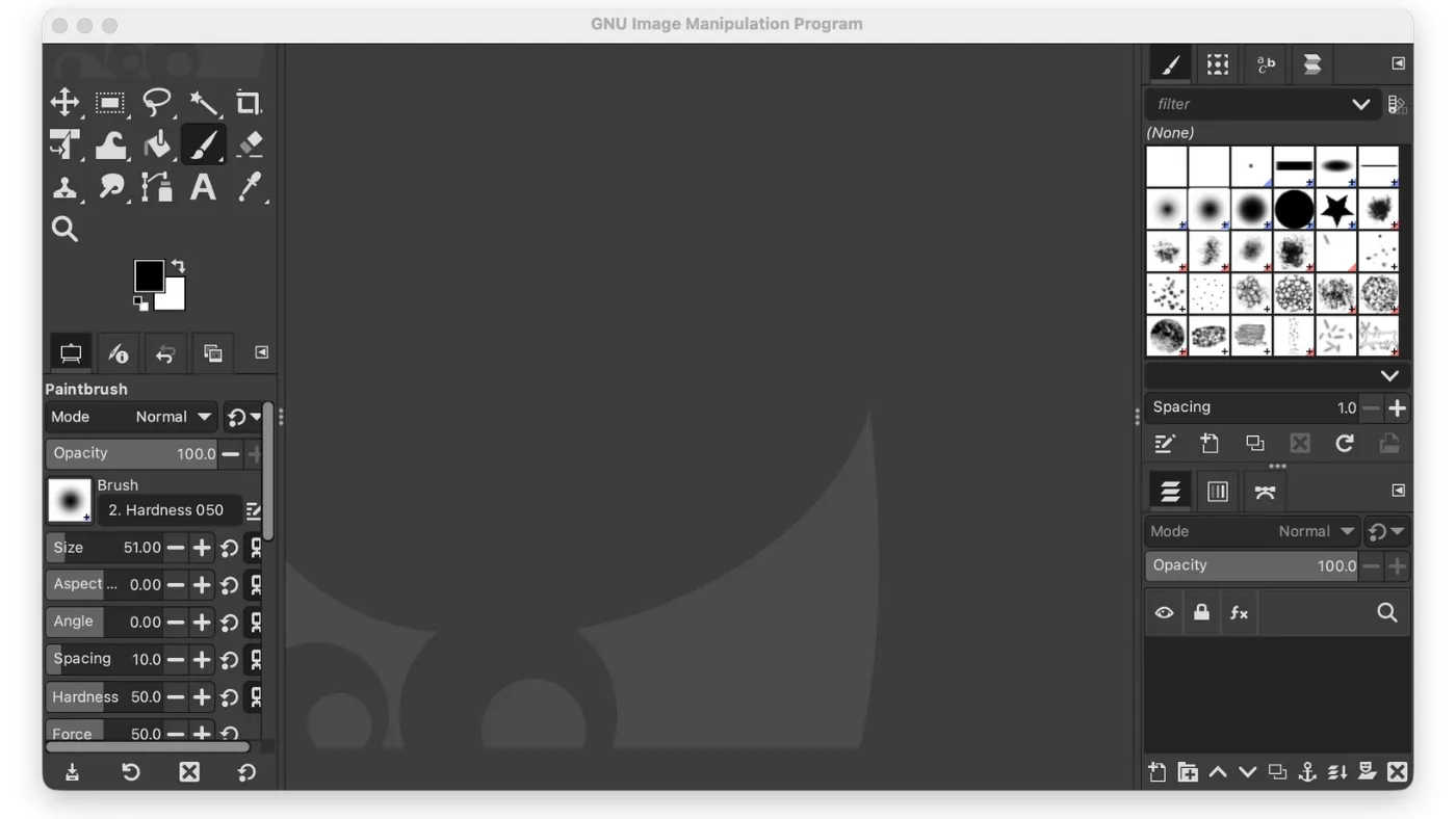 محیط GIMP در مک + دانلود GIMP با اپ استور مک ای زی