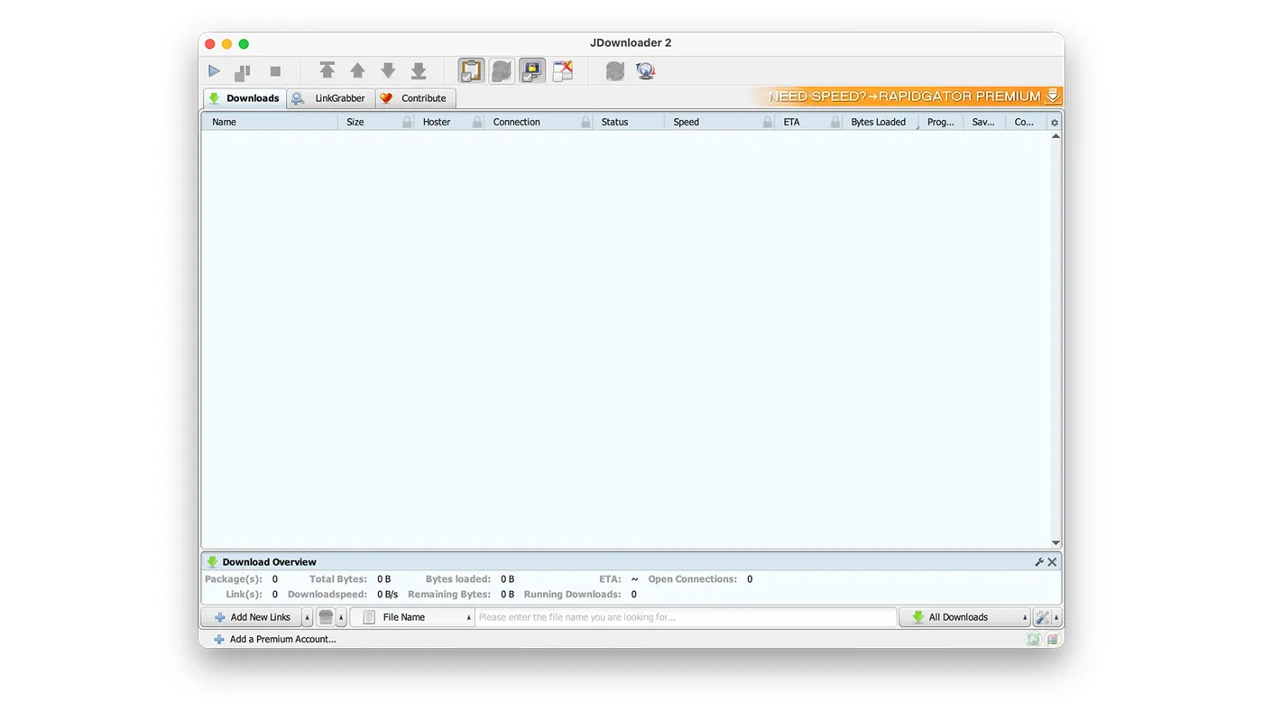 محیط JDownloader در مک + دانلود JDownloader با اپ استور مک ای زی