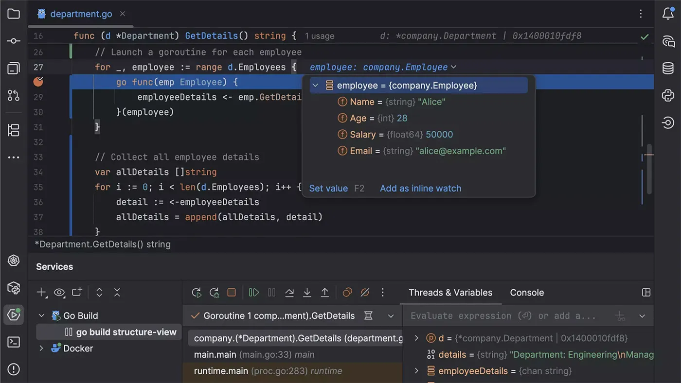 محیط Jetbrains GoLand در مک + دانلود Jetbrains GoLand با اپ استور مک ای زی