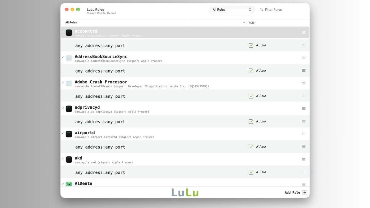 محیط LuLu در مک + دانلود LuLu با اپ استور مک ای زی