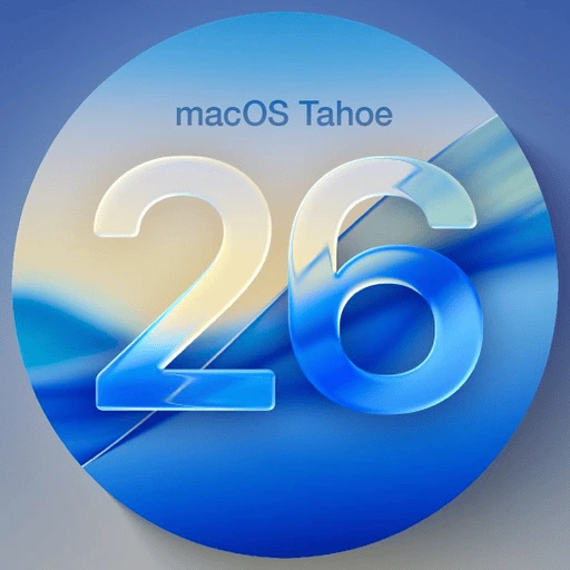 لوگو macOS Tahoe 26.5 برای مک