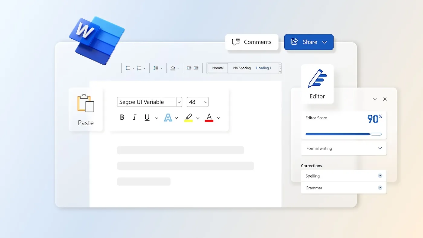 محیط Microsoft Word در مک + دانلود Microsoft Word با اپ استور مک ای زی