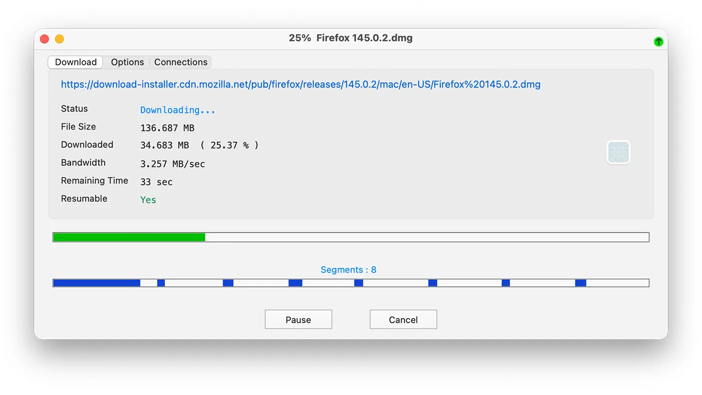 محیط Neat Download Manager در مک + دانلود Neat Download Manager با اپ استور مک ای زی