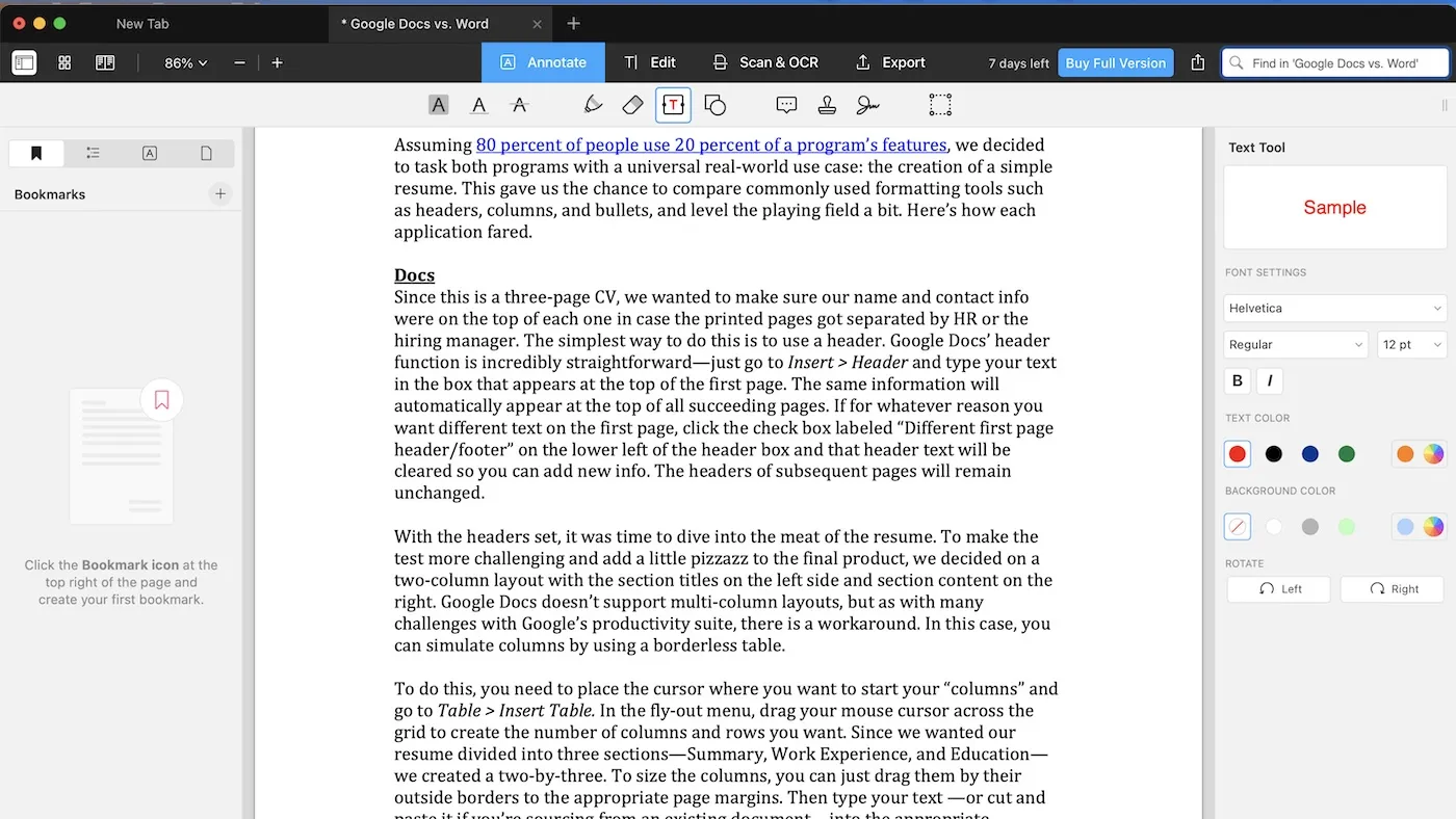 محیط PDF Expert در مک + دانلود PDF Expert با اپ استور مک ای زی