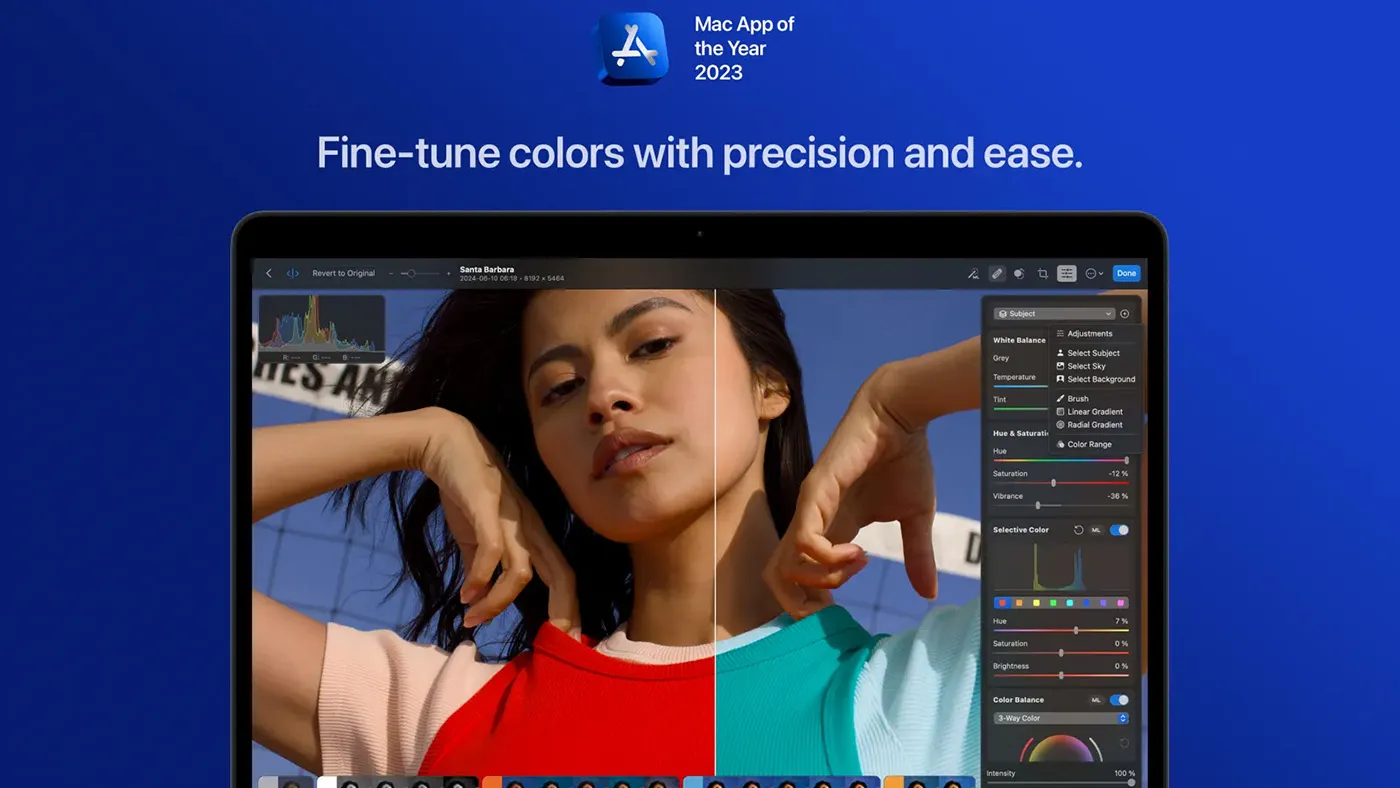 محیط Photomator در مک + دانلود Photomator با اپ استور مک ای زی
