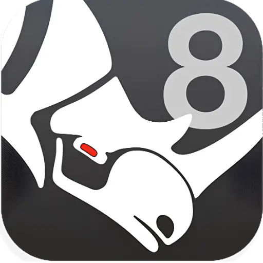 لوگوی Rhino 8 برای مک