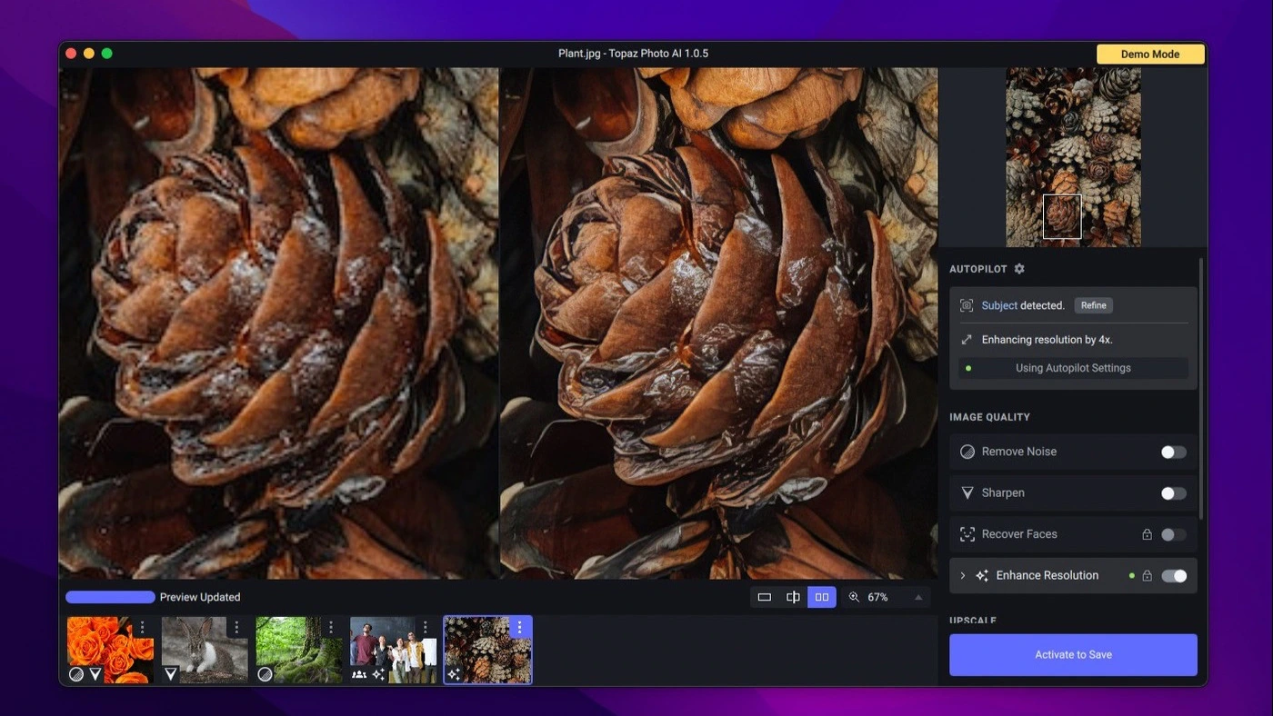 محیط Topaz Photo AI در مک + دانلود Topaz Photo AI با اپ استور مک ای زی