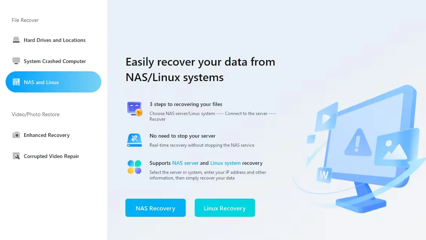 محیط Wondershare Recoverit در مک + دانلود Wondershare Recoverit با اپ استور مک ای زی