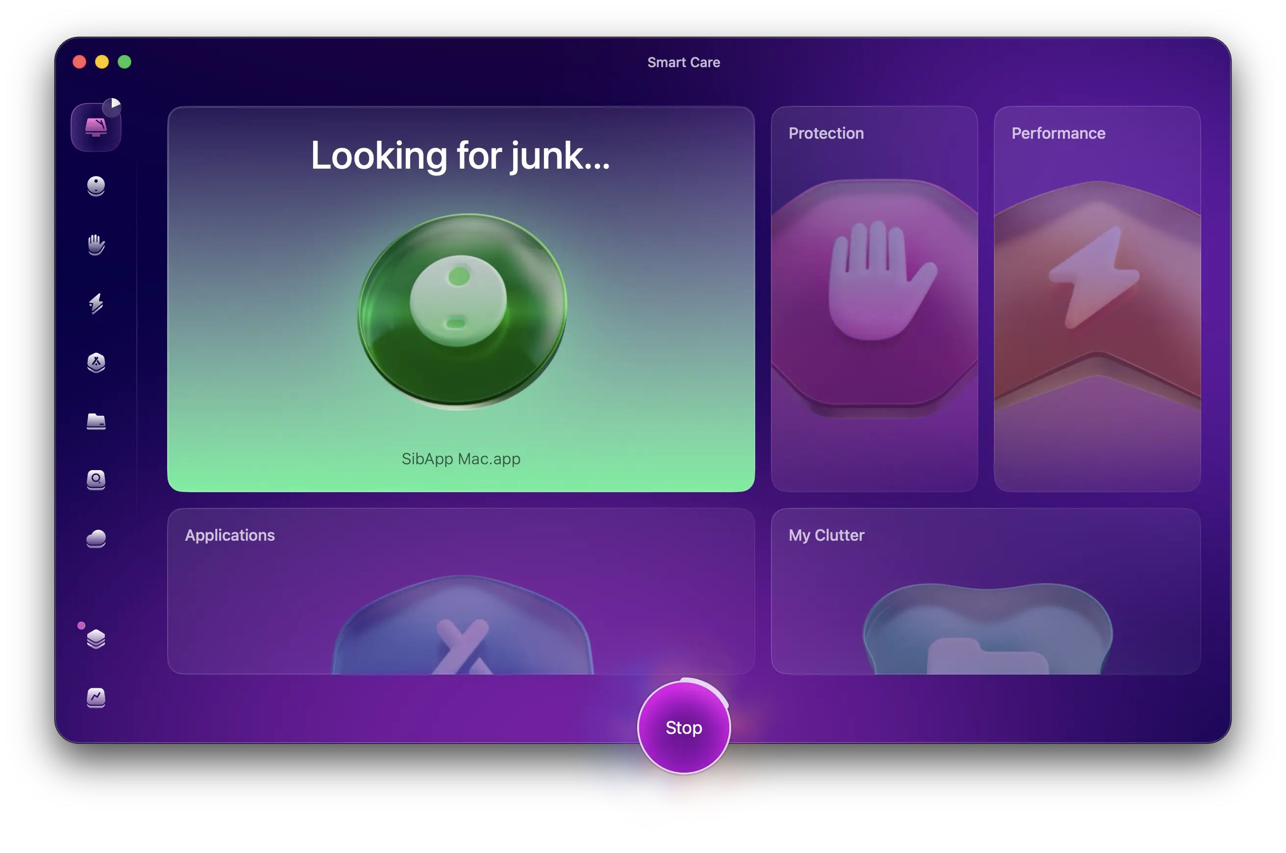 اسکن اولیه smart care در CleanMyMac