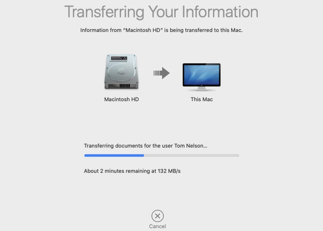 انتقال اطلاعات به مک جدید با Migration Assistant