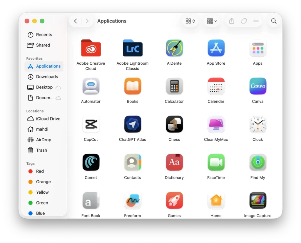 تغییر ظاهری جدید macOS 26.1 Tahoe با ظاهر tinted liquid glass