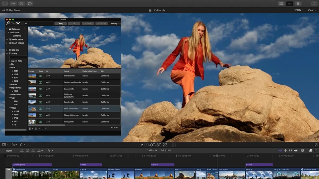 اسکرین‌شات اپلیکیشن Final cut pro برای مک